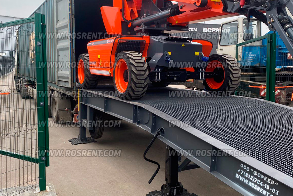 Мобильная рампа Forker OSAR-2-STD-2.4 для погрузки и выгрузки фур и ...