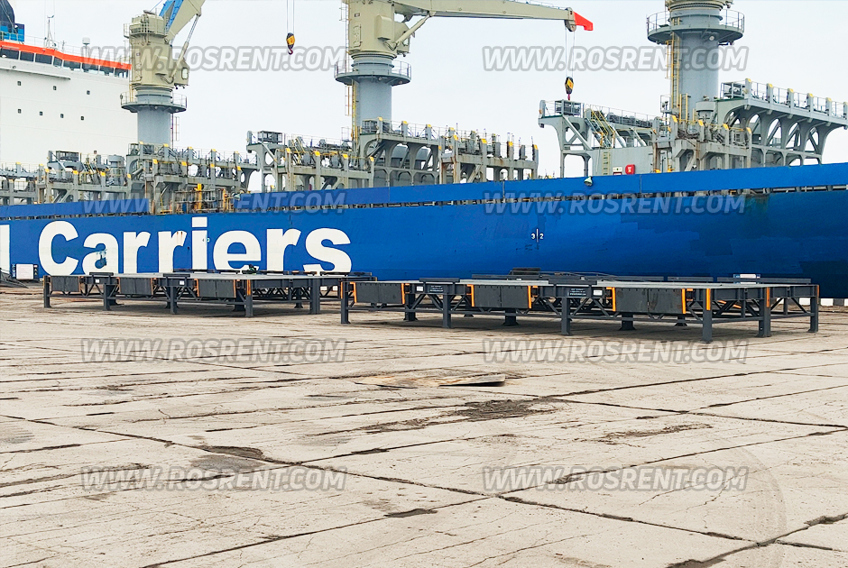 Специальный сдвоенный погрузо-разгрузочный модуль для нужд морского порта Санкт-Петербурга