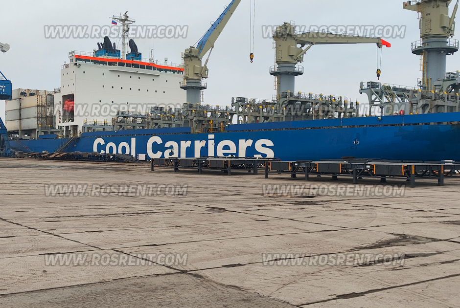 Специальный сдвоенный погрузо-разгрузочный модуль для нужд морского порта Санкт-Петербурга