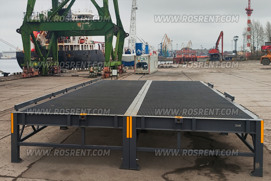 Специальный сдвоенный погрузо-разгрузочный модуль для нужд морского порта Санкт-Петербурга